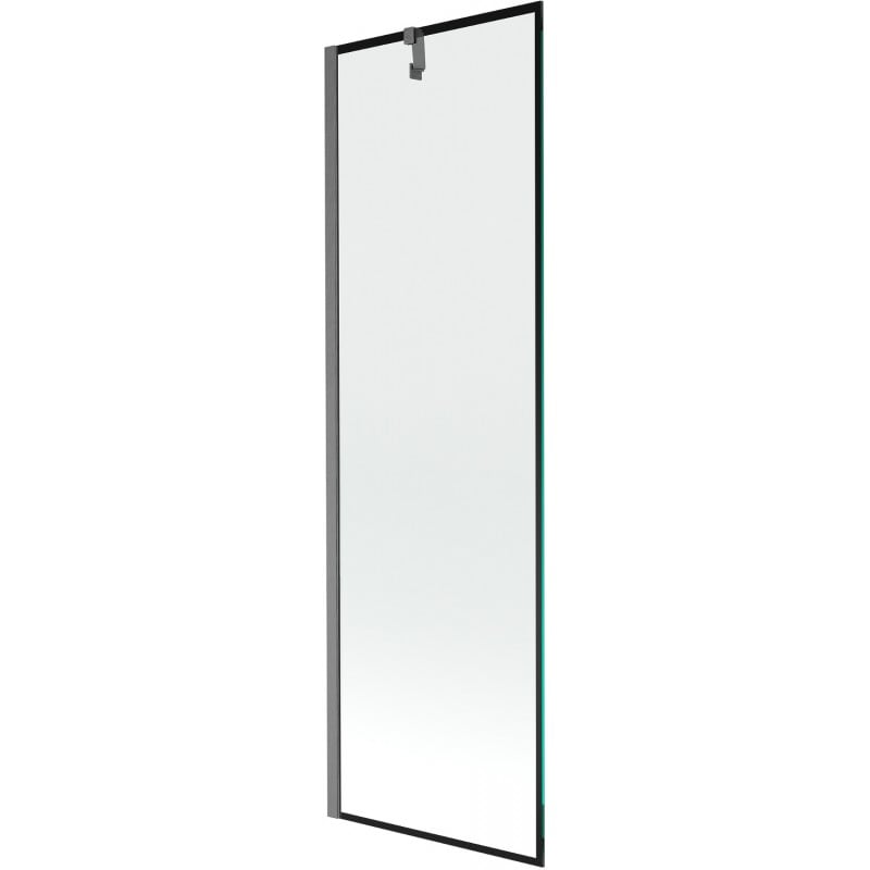 Mexen Next parawan nawannowy 1-skrzydłowy 60 x 150 cm, czarna ramka, gun gray szczotkowany - 895-060-000-00-70-66