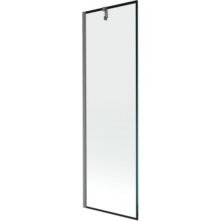 Mexen Next parawan nawannowy 1-skrzydłowy 60 x 150 cm, czarna ramka, gun gray szczotkowany - 895-060-000-00-70-66