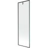 Mexen Next parawan nawannowy 1-skrzydłowy 60 x 150 cm, czarna ramka, gun gray szczotkowany - 895-060-000-00-70-66