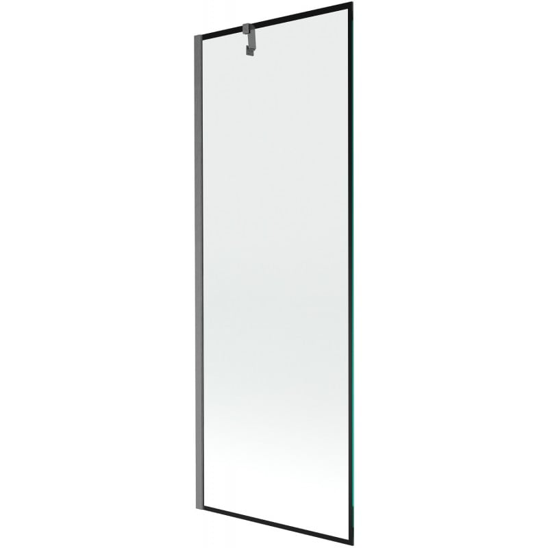 Mexen Next parawan nawannowy 1-skrzydłowy 70 x 150 cm, czarna ramka, gun gray szczotkowany - 895-070-000-00-70-66