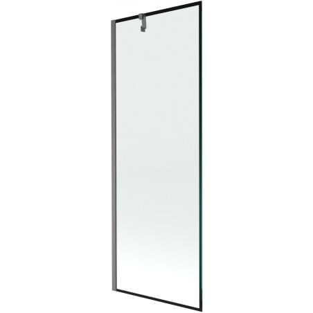 Mexen Next parawan nawannowy 1-skrzydłowy 70 x 150 cm, czarna ramka, gun gray szczotkowany - 895-070-000-00-70-66