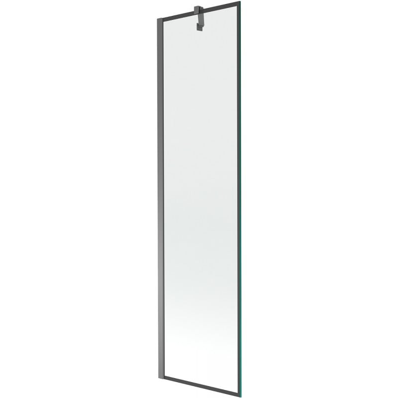 Mexen Next parawan nawannowy 1-skrzydłowy 50 x 150 cm, czarna ramka, gun metal - 895-050-000-00-70-95
