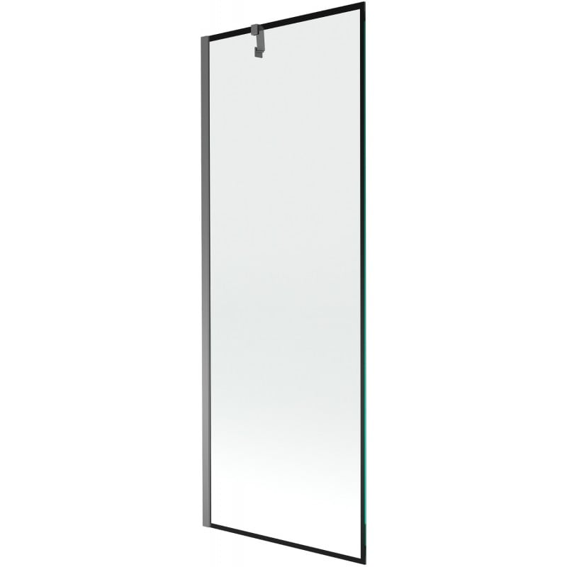 Mexen Next parawan nawannowy 1-skrzydłowy 70 x 150 cm, czarna ramka, gun metal - 895-070-000-00-70-95