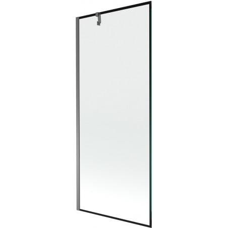 Mexen Next parawan nawannowy 1-skrzydłowy 80 x 150 cm, czarna ramka, gun metal - 895-080-000-00-70-95