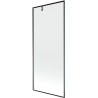 Mexen Next parawan nawannowy 1-skrzydłowy 80 x 150 cm, czarna ramka, gun metal - 895-080-000-00-70-95