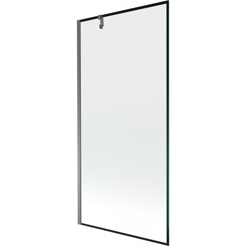 Mexen Next parawan nawannowy 1-skrzydłowy 90 x 150 cm, czarna ramka, gun metal - 895-090-000-00-70-95