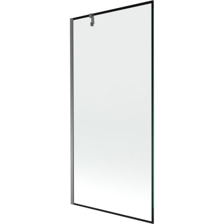 Mexen Next parawan nawannowy 1-skrzydłowy 90 x 150 cm, czarna ramka, gun metal - 895-090-000-00-70-95