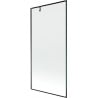 Mexen Next parawan nawannowy 1-skrzydłowy 90 x 150 cm, czarna ramka, gun metal - 895-090-000-00-70-95
