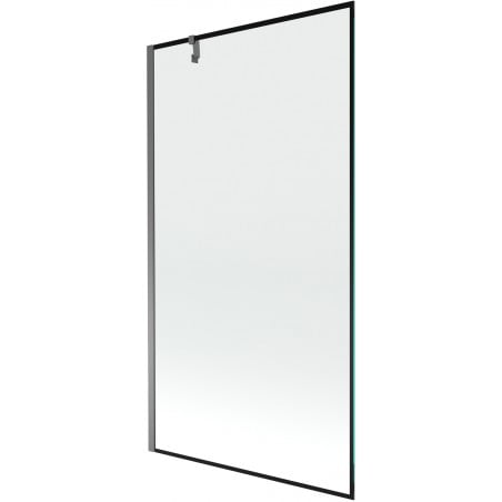 Mexen Next parawan nawannowy 1-skrzydłowy 100 x 150 cm, czarna ramka, gun metal - 895-100-000-00-70-95