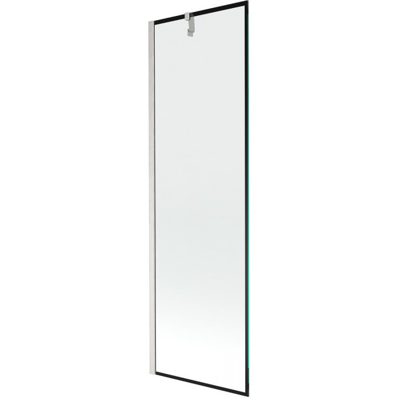 Mexen Next parawan nawannowy 1-skrzydłowy 60 x 150 cm, czarna ramka, nikiel szczotkowany - 895-060-000-00-70-97
