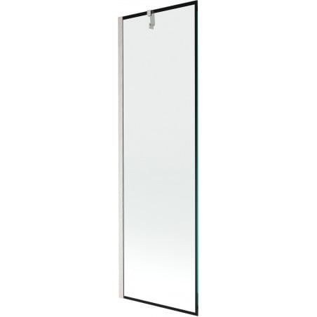 Mexen Next parawan nawannowy 1-skrzydłowy 60 x 150 cm, czarna ramka, nikiel szczotkowany - 895-060-000-00-70-97