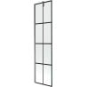 Mexen Next parawan nawannowy 1-skrzydłowy 50 x 150 cm, czarna kratka, gun metal - 895-050-000-00-77-95