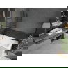 Mexen Next parawan nawannowy 1-skrzydłowy 70 x 150 cm, czarna kratka, gun metal - 895-070-000-00-77-95