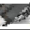 Mexen Next parawan nawannowy 1-skrzydłowy 80 x 150 cm, czarna kratka, gun metal - 895-080-000-00-77-95