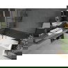 Mexen Next parawan nawannowy 1-skrzydłowy 80 x 150 cm, czarna kratka, gun metal - 895-080-000-00-77-95