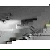 Mexen Next parawan nawannowy 1-skrzydłowy 80 x 150 cm, czarna kratka, gun metal - 895-080-000-00-77-95