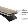 Mexen Acavia panele winylowe 1240 x 182 mm SPC 6,5 mm, podkład IXPE 1,5 mm, 4 V-Fuga, Akacja - F1066-1240-182-505-4V1-01