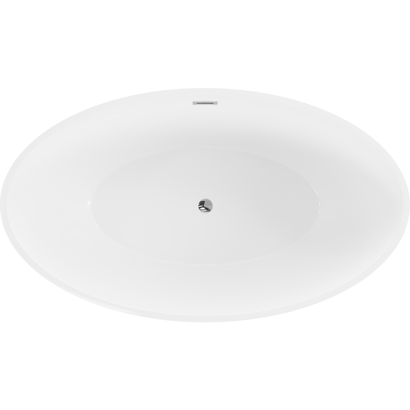 Mexen Nike wanna wolnostojąca 175 x 100 cm, biała, przelew chrom - 54071751000-01