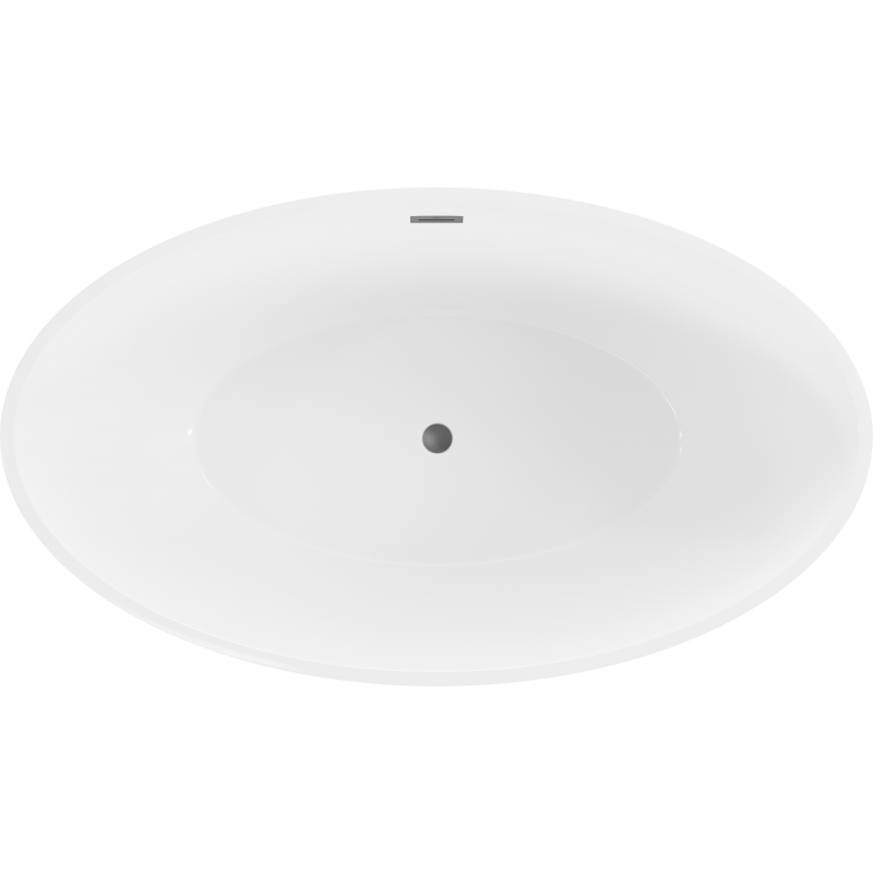 Mexen Nike wanna wolnostojąca 175 x 100 cm, biała, przelew gun metal - 54071751000-95