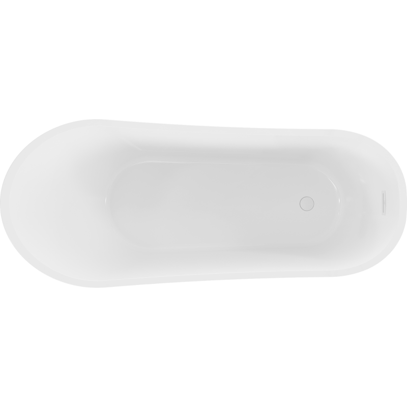Mexen Alta wanna wolnostojąca 170 x 75 cm, biała, przelew biały - 52141707500-20