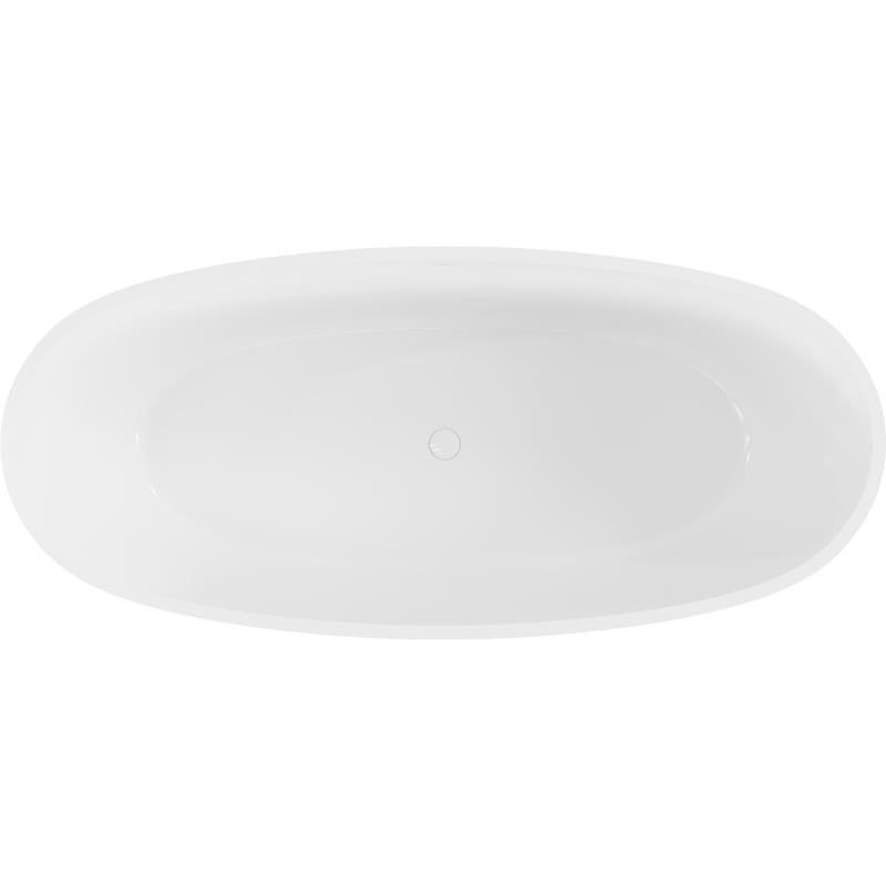 Mexen Torino wanna wolnostojąca z konglomeratu 175 x 78 cm, biała połysk - 57271757810