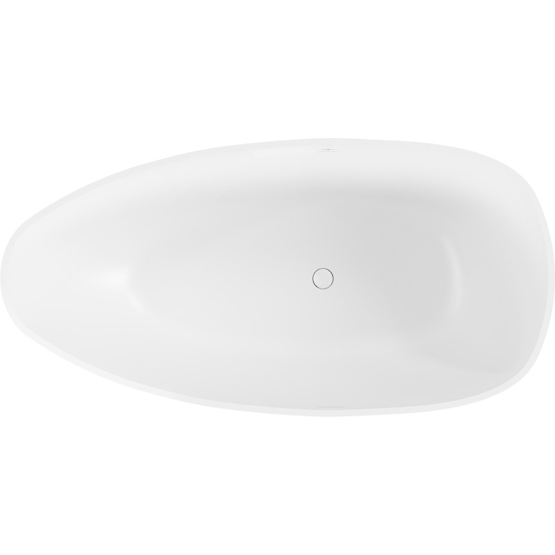 Mexen Imola wanna wolnostojąca z konglomeratu 150 x 77 cm, biała mat - 57281507600