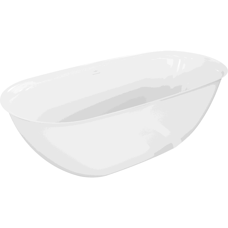 Mexen Siena wanna wolnostojąca z konglomeratu 170 x 80 cm, biała połysk - 57291708010