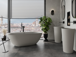 Mexen Siena wanna wolnostojąca z konglomeratu 170 x 80 cm, beton mat - 57291708061