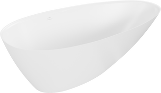 Mexen Milano wanna wolnostojąca z konglomeratu 170 x 86 cm, biała mat - 57301708500