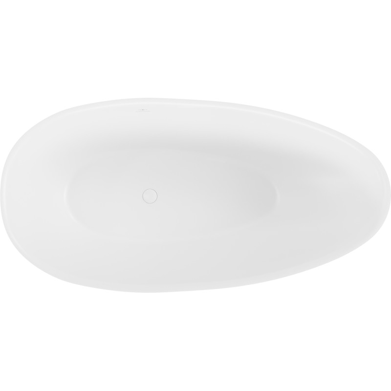 Mexen Milano wanna wolnostojąca z konglomeratu 170 x 86 cm, biała mat - 57301708500