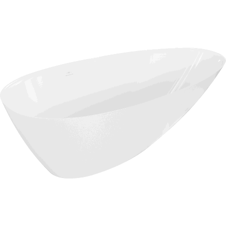 Mexen Milano wanna wolnostojąca z konglomeratu 170 x 86 cm, biała połysk - 57301708510