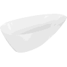 Mexen Milano wanna wolnostojąca z konglomeratu 170 x 86 cm, biała połysk - 57301708510