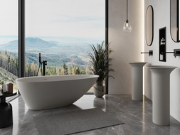 Mexen Milano wanna wolnostojąca z konglomeratu 170 x 86 cm, beton mat - 57301708561