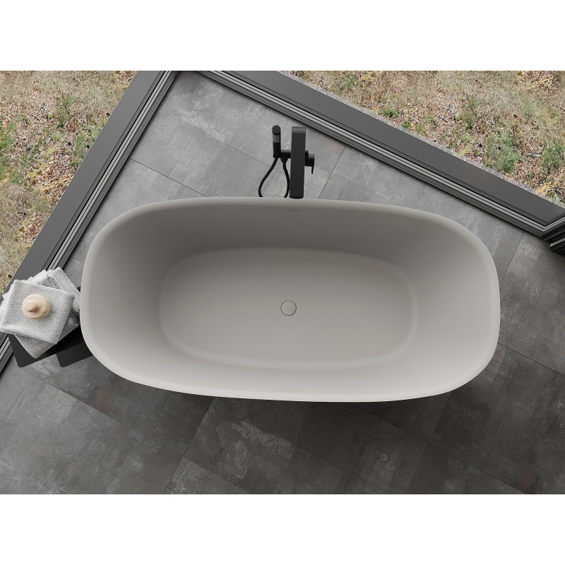 Mexen Como wanna wolnostojąca z konglomeratu 150 x 82 cm, beton mat - 57311508261