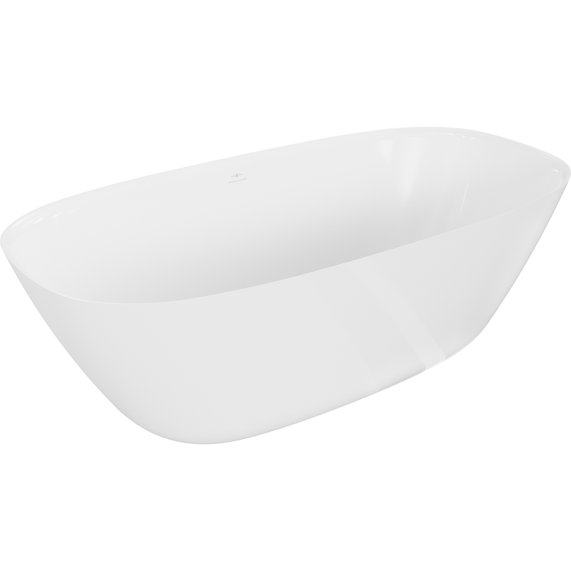 Mexen Como wanna wolnostojąca z konglomeratu 170 x 82 cm, biała połysk - 57311708210