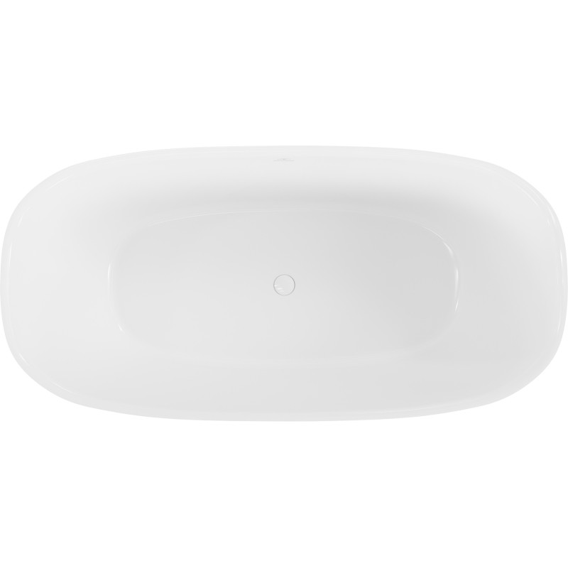 Mexen Como wanna wolnostojąca z konglomeratu 170 x 82 cm, biała połysk - 57311708210