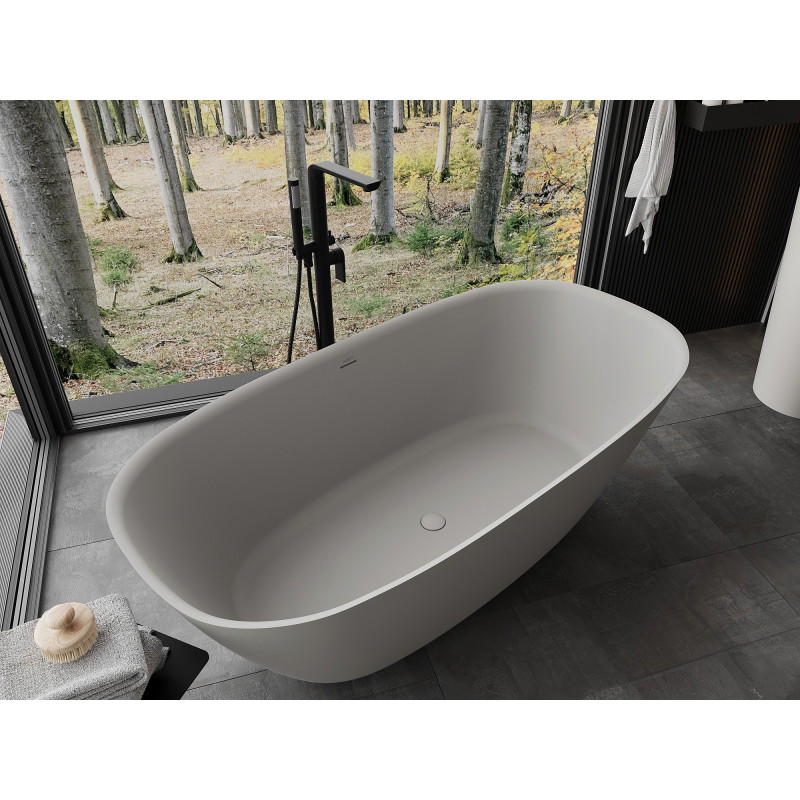 Mexen Como wanna wolnostojąca z konglomeratu 170 x 82 cm, beton mat - 57311708261