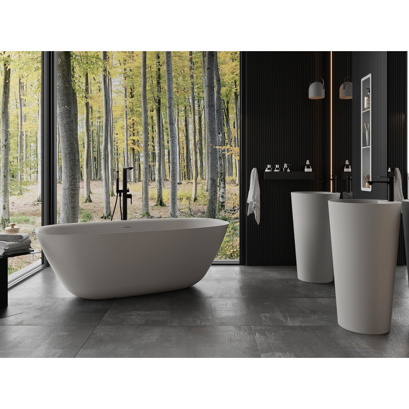Mexen Como wanna wolnostojąca z konglomeratu 170 x 82 cm, beton mat - 57311708261