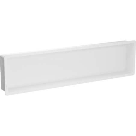 Mexen X-Wall-K półka wnękowa z konglomeratu 122,7 x 30,7 cm, biała - 1900123010