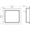 Mexen X-Wall-S półka wnękowa SMC z kołnierzem 35,5 x 40,7 cm, biała - 1901354109