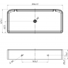 Mexen X-Wall-S półka ścienna SMC 30 x 12,7 cm, biała - 1901301305