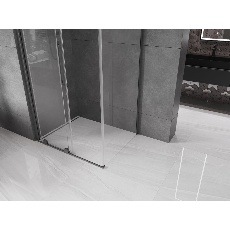 Mexen Velar kabina prysznicowa rozsuwana 90 x 75 cm, transparent, gun metal - 871-090-075-01-95