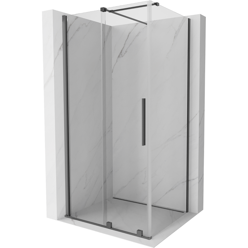 Mexen Velar kabina prysznicowa rozsuwana 90 x 120 cm, transparent, gun metal - 871-090-120-01-95