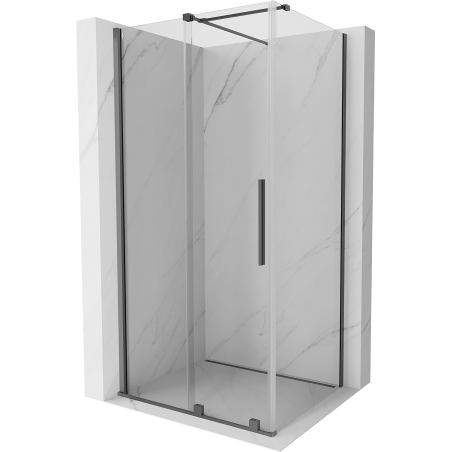 Mexen Velar kabina prysznicowa rozsuwana 100 x 90 cm, transparent, gun metal - 871-100-090-01-95
