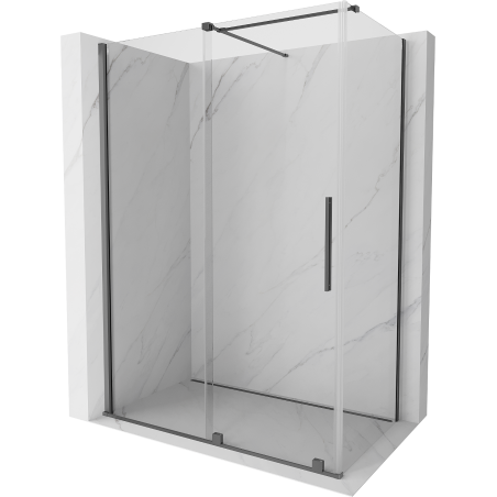 Mexen Velar kabina prysznicowa rozsuwana 140 x 70 cm, transparent, gun metal - 871-140-070-01-95