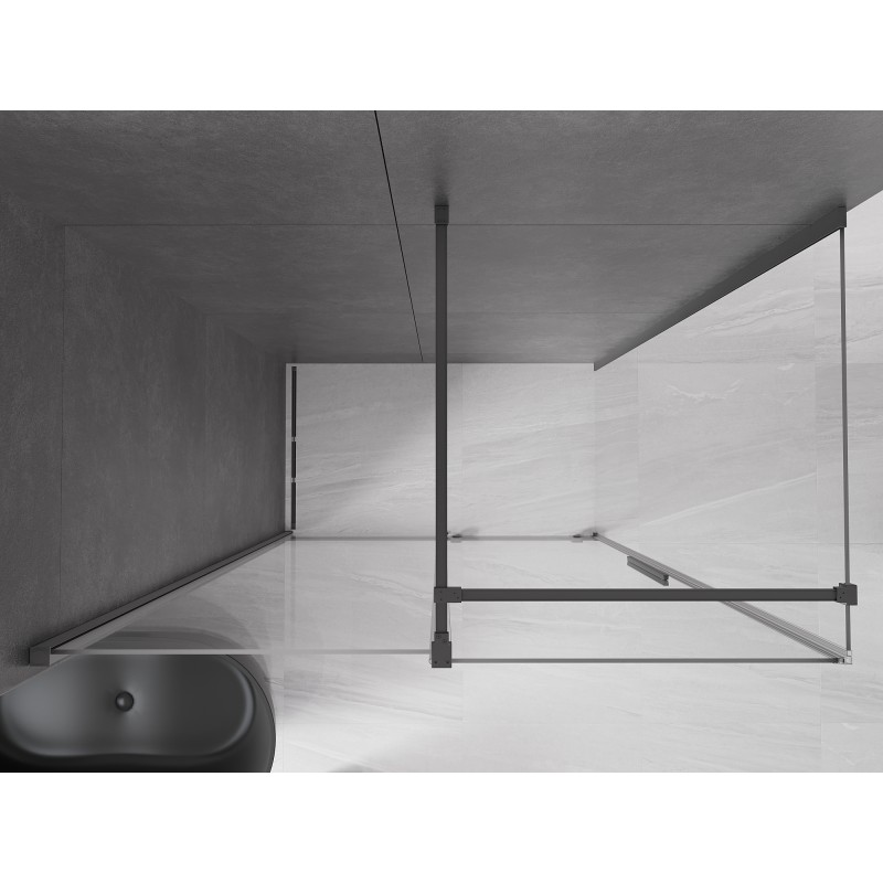 Mexen Velar kabina prysznicowa rozsuwana 140 x 75 cm, transparent, gun metal - 871-140-075-01-95