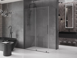 Mexen Velar kabina prysznicowa rozsuwana 160 x 80 cm, transparent, gun metal - 871-160-080-01-95