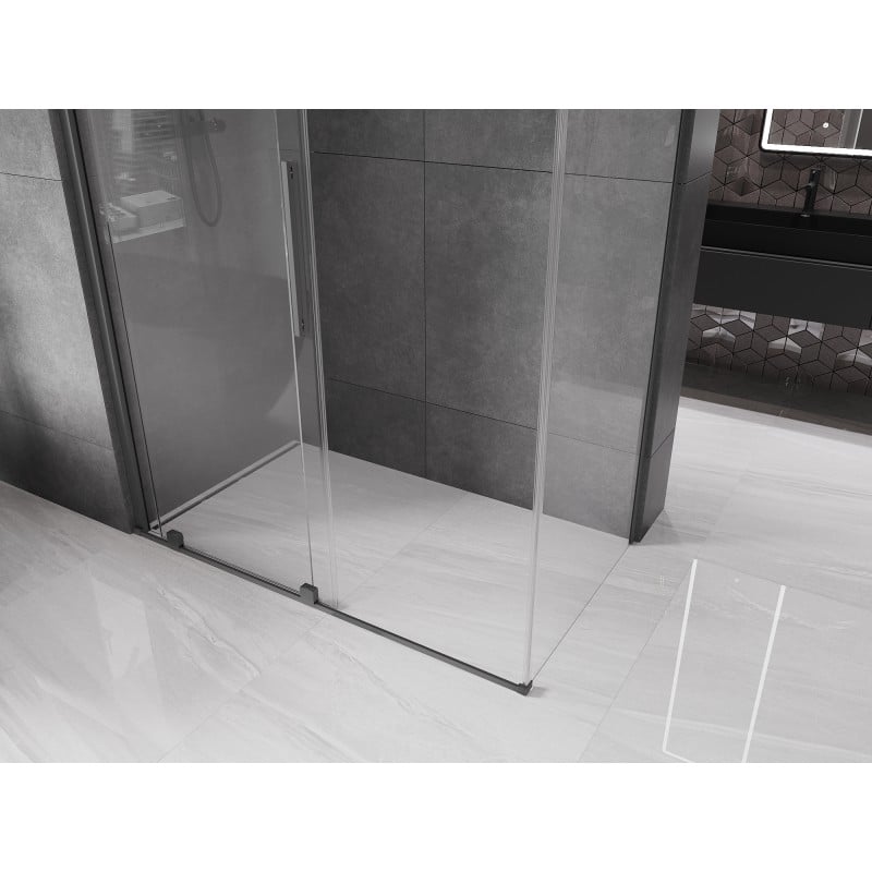 Mexen Velar kabina prysznicowa rozsuwana 160 x 90 cm, transparent, gun metal - 871-160-090-01-95