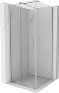 Mexen Velar kabina prysznicowa rozsuwana 120 x 120 cm, transparent, nikiel szczotkowany - 871-120-120-01-97