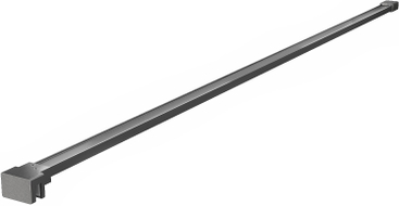 Mexen wspornik prosty do ścianki prysznicowej 6-8 mm, gun gray szczotkowany - 800-01-66